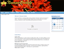 Tablet Screenshot of nuuanuorchids.com